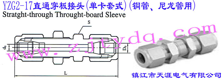 YZG2-17ֱͨ^(οʽ)(~)Straight-through Through-board Sleeve